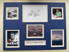 Bob Lazar “UFO” Signed 16" X 12" Double Mounted Display