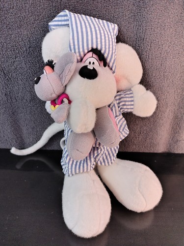 Peluche diddl blanc - peluche,