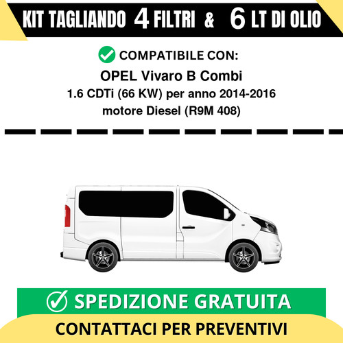 Tagliando per opel vivaro - tagliando,