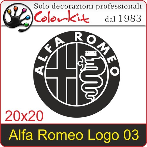 Adesivo alfa romeo logo - adesivo,
