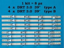 KIT 8 BARRE STRIP LED PER TV