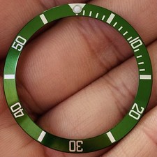 Rolex MK1 Flat 4 Green Kermit Insert For Submariner Model Ref 16610 LV