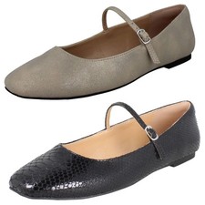 Ballerine Mary Jane Con Fibbia In Tessuto Clarks A Punta Quadrata "Emelina Gem"