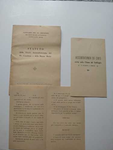 1942 statuto confraternita - confraternita, ss