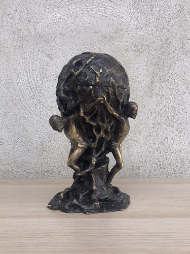 Scultura pisside bronzo - pisside, in