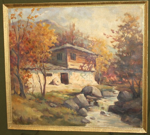Dipinto olio vintage - ad,