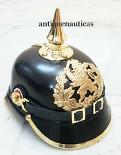 Elmetto Pickelhaube tedesco in ottone prima guerra mondiale elmetto Spike da ...