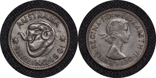 Australia 1961 uno - 1, scellino
