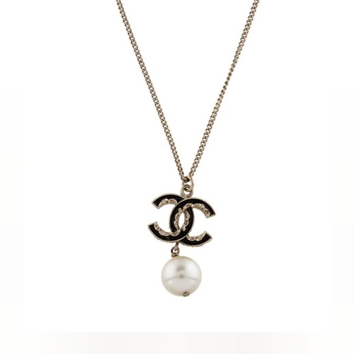 Collana chanel con ciondolo - collana,