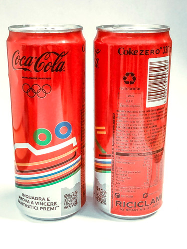 Coca cola italia lattina can - coca-cola,