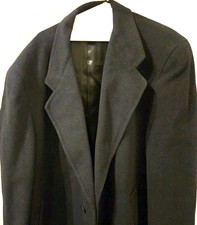 Cappotto lungo uomo vintage Pierre Cardin Paris New York grande 100% lana *USATO*