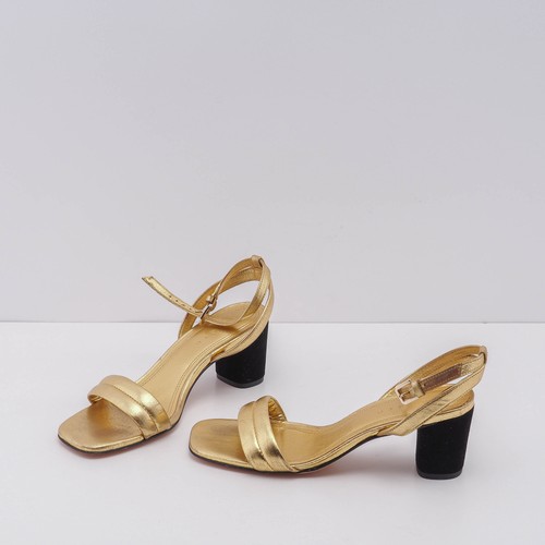 Sandro décolleté oro pelle