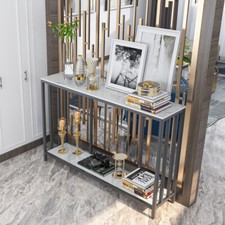 Tavolo consolle metallo marmo