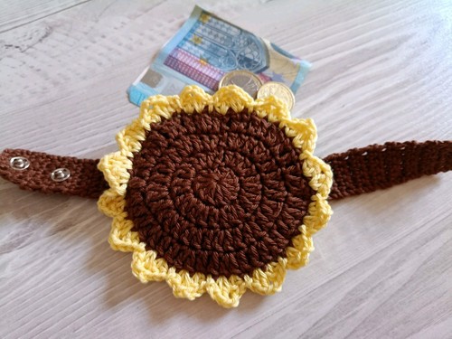 Portamonete bracciale girasole - portamonete,