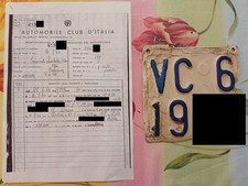 Targa originale VC Lambretta