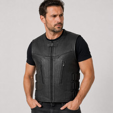 Gilet Moto Club Uomo Nero