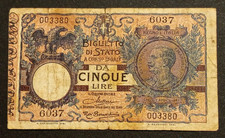 5 LIRE 10/07/1924 MB BB REGNO