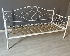 Divano letto in ferro battuto Sogno bianco oro