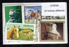 Animali Cani 25 Timbri Diversi