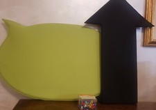 2 bacheche in tessuto + Puntine multicolori