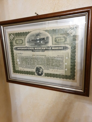 Certificato azionario anni - azionario, 20