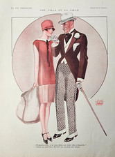 Antica Stampa da Rivista Francese La Vie Parisienne Georges Léonnec 1881 – 1940