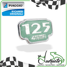 TARGHETTA BAULETTO ANTERIORE ADESIVO PORTAOGGETTI PER VESPA ET4 125 1996-2002