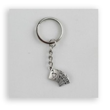 27714 Bomboniere Portachiavi Ciondolo in Metallo Mazzo Carte da Gioco Poker Conf