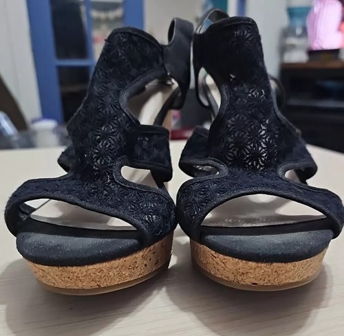 Sandali neri pizzo 8 - pizzo,