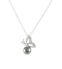 Collana farfalla perla - farfalla, +