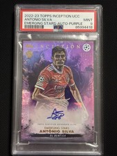 ROOKIE AUTO 22/23 Topps Inception Purple SL Benfica Antonio Silva 22/25 PSA 9
