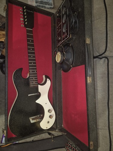 Silvertone 1448 1963 black - silvertone, 1963-64