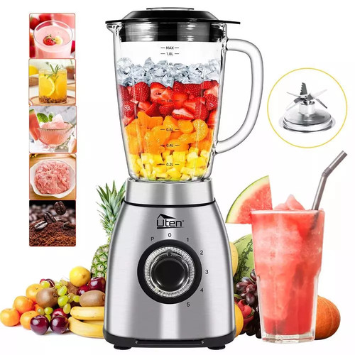Frullatore vetro acciaio inox - frullatore,