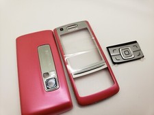 Custodia Nokia 6280 nuova vecchia stock ricambio economica rosa/argento
