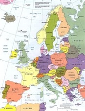 cartina geografica europa
