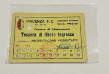 TESSERA DI LIBERO INGRESSO