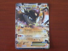 CARTA POKEMON " TERRAKION EX " 71/124 " STIRPE DEI DRAGHI  " CARTA ITALIANA