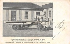 C1766) TORINO 1904 ESPOSIZIONE AUTOMOBILI CARRO TRASPORTO FIAT MOTORE 24 CAVALLI