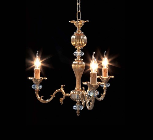 Lampadario classico ottone - lampadario, in