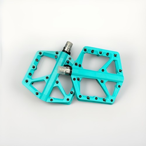Pedali piatti mtb turchese