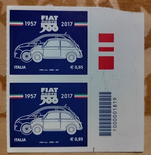 Francobolli italia 2017 fiat - francobolli,