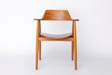 Poltrona Wilkhahn 411, vintage anni 60 in teak, sedia moderna tedesca metà secolo