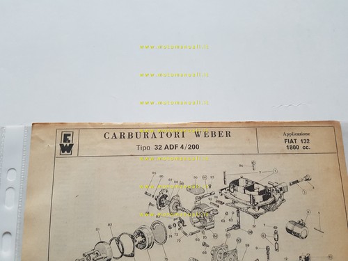 Weber carburatore adf 200 - weber,