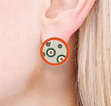 Orecchini smaltati vintage