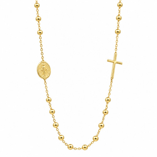 Collana rosario oro giallo - rosario,