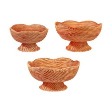 Cesto portaoggetti in rattan