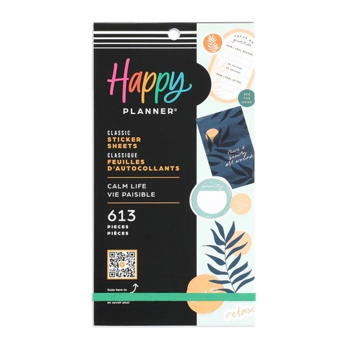 Fogli adesivi happy planner - happy,