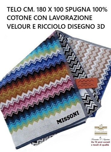 Telo spugna missoni unisex - missoni,