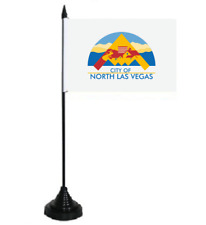 Tischflagge North Las Vegas City (Nevada) Fahne Flagge 10 x 15 cm