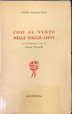 COSì AL VENTO NELLE FOGLIE